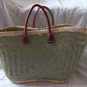 couffin vert pour la plage